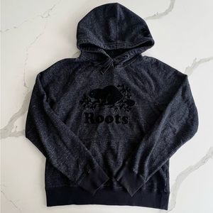 Roots Organic Original Kanga Hoodie Black Pepper